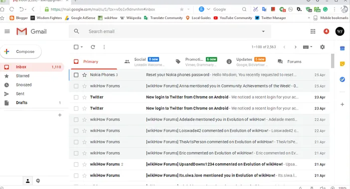 Gmail Material Design Interface
