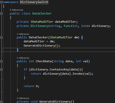 DictionarySwitchDataChecker